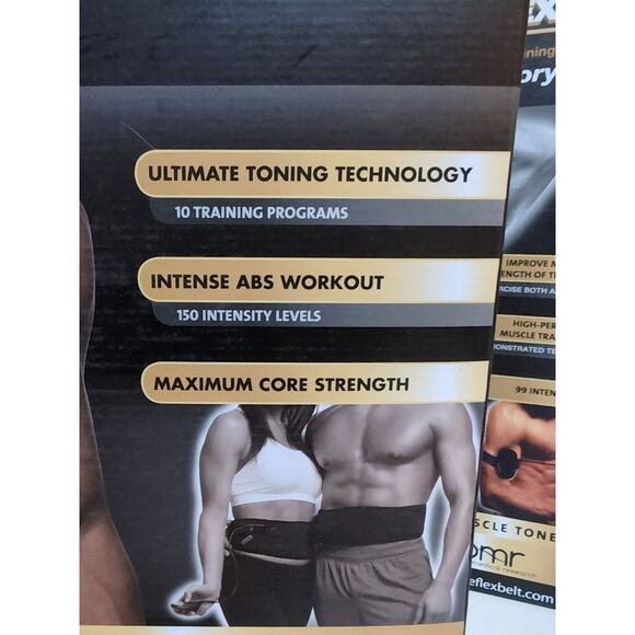 The Flex Belt BMR Abdominal Exercise Ab Toner/Conditioner AND The Flex Arms New - Picture 2 of 11